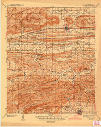 Red Oak Oklahoma Historical topographic map, 1:62500 scale, 15 X 15 Minute, Year 1943