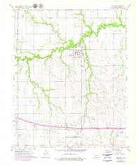 Red Rock Oklahoma Historical topographic map, 1:24000 scale, 7.5 X 7.5 Minute, Year 1972