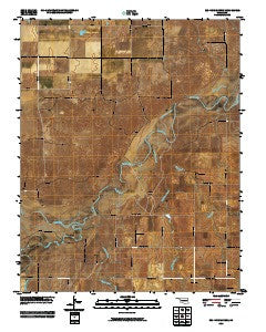 Red Horse Creek Oklahoma Historical topographic map, 1:24000 scale, 7.5 X 7.5 Minute, Year 2010