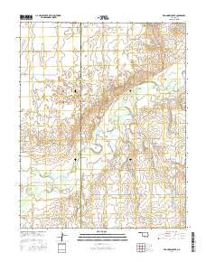 Red Horse Creek Oklahoma Current topographic map, 1:24000 scale, 7.5 X 7.5 Minute, Year 2016