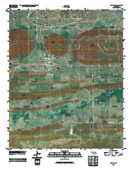Red Oak Oklahoma Historical topographic map, 1:24000 scale, 7.5 X 7.5 Minute, Year 2010