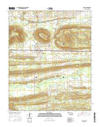 Red Oak Oklahoma Current topographic map, 1:24000 scale, 7.5 X 7.5 Minute, Year 2016