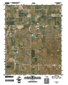 Red Rock Oklahoma Historical topographic map, 1:24000 scale, 7.5 X 7.5 Minute, Year 2009