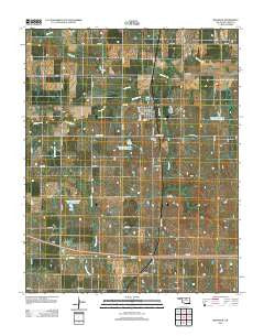 Red Rock Oklahoma Historical topographic map, 1:24000 scale, 7.5 X 7.5 Minute, Year 2012