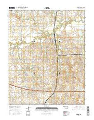 Red Rock Oklahoma Current topographic map, 1:24000 scale, 7.5 X 7.5 Minute, Year 2016