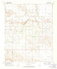 Reed Oklahoma Historical topographic map, 1:24000 scale, 7.5 X 7.5 Minute, Year 1971