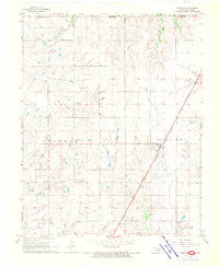 Renfrow Oklahoma Historical topographic map, 1:24000 scale, 7.5 X 7.5 Minute, Year 1968