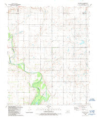 Retrop SE Oklahoma Historical topographic map, 1:24000 scale, 7.5 X 7.5 Minute, Year 1989