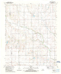Retrop Oklahoma Historical topographic map, 1:24000 scale, 7.5 X 7.5 Minute, Year 1989