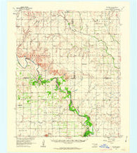 Retrop Oklahoma Historical topographic map, 1:62500 scale, 15 X 15 Minute, Year 1961