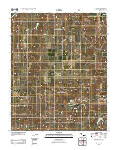 Reydon Oklahoma Historical topographic map, 1:24000 scale, 7.5 X 7.5 Minute, Year 2012