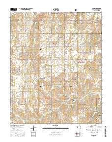 Reydon Oklahoma Current topographic map, 1:24000 scale, 7.5 X 7.5 Minute, Year 2016
