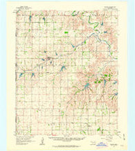 Reydon Oklahoma Historical topographic map, 1:62500 scale, 15 X 15 Minute, Year 1961