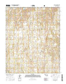 Reydon SW Oklahoma Current topographic map, 1:24000 scale, 7.5 X 7.5 Minute, Year 2016