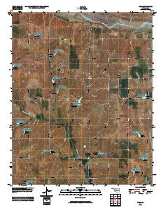 Rhea Oklahoma Historical topographic map, 1:24000 scale, 7.5 X 7.5 Minute, Year 2010