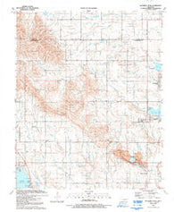 Richards Spur Oklahoma Historical topographic map, 1:24000 scale, 7.5 X 7.5 Minute, Year 1991