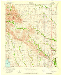 Richards Spur Oklahoma Historical topographic map, 1:24000 scale, 7.5 X 7.5 Minute, Year 1956