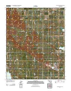 Richards Spur Oklahoma Historical topographic map, 1:24000 scale, 7.5 X 7.5 Minute, Year 2012