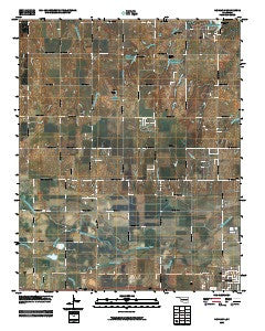 Richland Oklahoma Historical topographic map, 1:24000 scale, 7.5 X 7.5 Minute, Year 2009