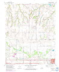 Richland Oklahoma Historical topographic map, 1:24000 scale, 7.5 X 7.5 Minute, Year 1972