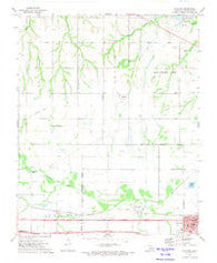 Richland Oklahoma Historical topographic map, 1:24000 scale, 7.5 X 7.5 Minute, Year 1972