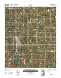 Ringling Oklahoma Historical topographic map, 1:24000 scale, 7.5 X 7.5 Minute, Year 2012