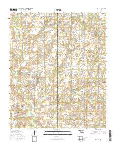 Ringling Oklahoma Current topographic map, 1:24000 scale, 7.5 X 7.5 Minute, Year 2016