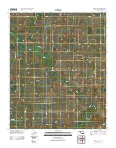 Ringling NW Oklahoma Historical topographic map, 1:24000 scale, 7.5 X 7.5 Minute, Year 2012