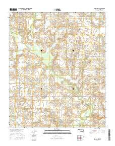 Ringling NW Oklahoma Current topographic map, 1:24000 scale, 7.5 X 7.5 Minute, Year 2016