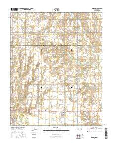 Ringwood Oklahoma Current topographic map, 1:24000 scale, 7.5 X 7.5 Minute, Year 2016
