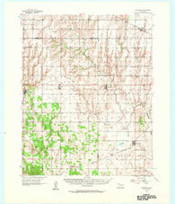 Ringwood Oklahoma Historical topographic map, 1:62500 scale, 15 X 15 Minute, Year 1956