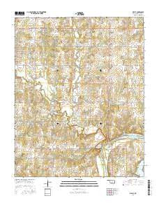Ripley Oklahoma Current topographic map, 1:24000 scale, 7.5 X 7.5 Minute, Year 2016