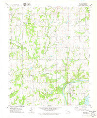 Ripley Oklahoma Historical topographic map, 1:24000 scale, 7.5 X 7.5 Minute, Year 1975