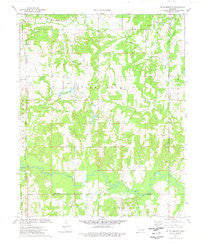 Ritts Junction Oklahoma Historical topographic map, 1:24000 scale, 7.5 X 7.5 Minute, Year 1974