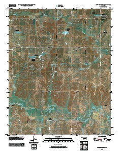 Ritts Junction Oklahoma Historical topographic map, 1:24000 scale, 7.5 X 7.5 Minute, Year 2010
