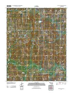 Ritts Junction Oklahoma Historical topographic map, 1:24000 scale, 7.5 X 7.5 Minute, Year 2012