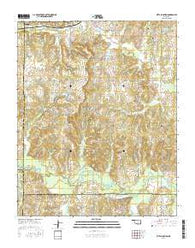 Ritts Junction Oklahoma Current topographic map, 1:24000 scale, 7.5 X 7.5 Minute, Year 2016