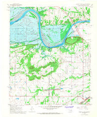 Robert S Kerr Dam Oklahoma Historical topographic map, 1:24000 scale, 7.5 X 7.5 Minute, Year 1967