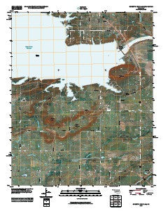 Robert S Kerr Dam Oklahoma Historical topographic map, 1:24000 scale, 7.5 X 7.5 Minute, Year 2010
