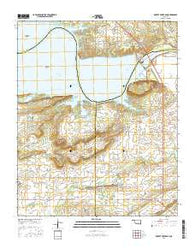 Robert S Kerr Dam Oklahoma Current topographic map, 1:24000 scale, 7.5 X 7.5 Minute, Year 2016