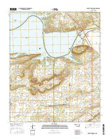 Robert S Kerr Dam Oklahoma Current topographic map, 1:24000 scale, 7.5 X 7.5 Minute, Year 2016
