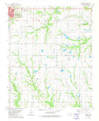 Roberta Oklahoma Historical topographic map, 1:24000 scale, 7.5 X 7.5 Minute, Year 1980