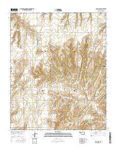 Rock Mary Oklahoma Current topographic map, 1:24000 scale, 7.5 X 7.5 Minute, Year 2016