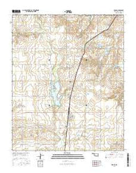 Rocky Oklahoma Current topographic map, 1:24000 scale, 7.5 X 7.5 Minute, Year 2016