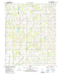 Rocky Ford Oklahoma Historical topographic map, 1:24000 scale, 7.5 X 7.5 Minute, Year 1991