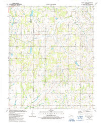 Rocky Ford Oklahoma Historical topographic map, 1:24000 scale, 7.5 X 7.5 Minute, Year 1991