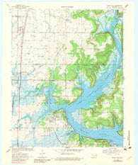 Rocky Point Oklahoma Historical topographic map, 1:24000 scale, 7.5 X 7.5 Minute, Year 1970