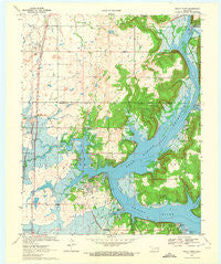 Rocky Point Oklahoma Historical topographic map, 1:24000 scale, 7.5 X 7.5 Minute, Year 1970