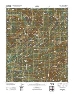 Rocky Creek Oklahoma Historical topographic map, 1:24000 scale, 7.5 X 7.5 Minute, Year 2013
