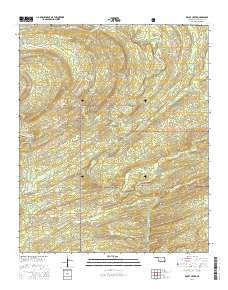 Rocky Creek Oklahoma Current topographic map, 1:24000 scale, 7.5 X 7.5 Minute, Year 2016